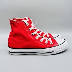 Converse Chuck Taylor All Star Shoes Womens 5.5 Red High Top Canvas Classic